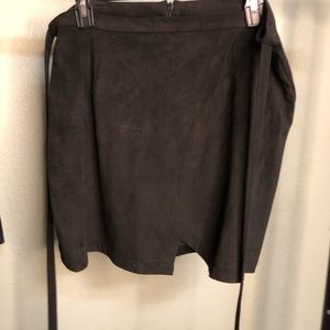 Living Doll  Black Skirt Suede